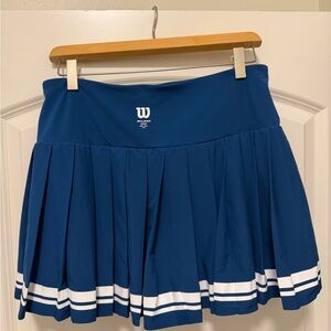 Wilson Poseidon Blue Eastside Mini Tennis Skirt size large L